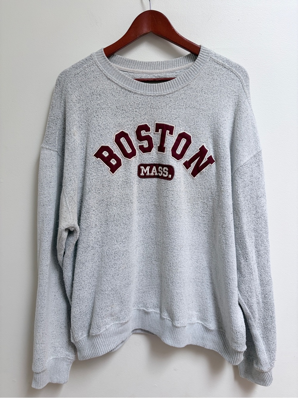 Bay State Gear by Bay State Apparel XL Boston Mass. Grey Pullover Sweatshirt